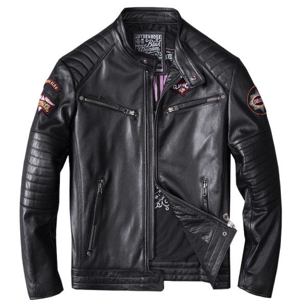 The "Sovereign" Leather Command Jacket by A1 Mode x Jayden Rose Black Premium - Image 3