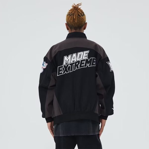 Embroidered Bomber Baseball Jacket - Image 2