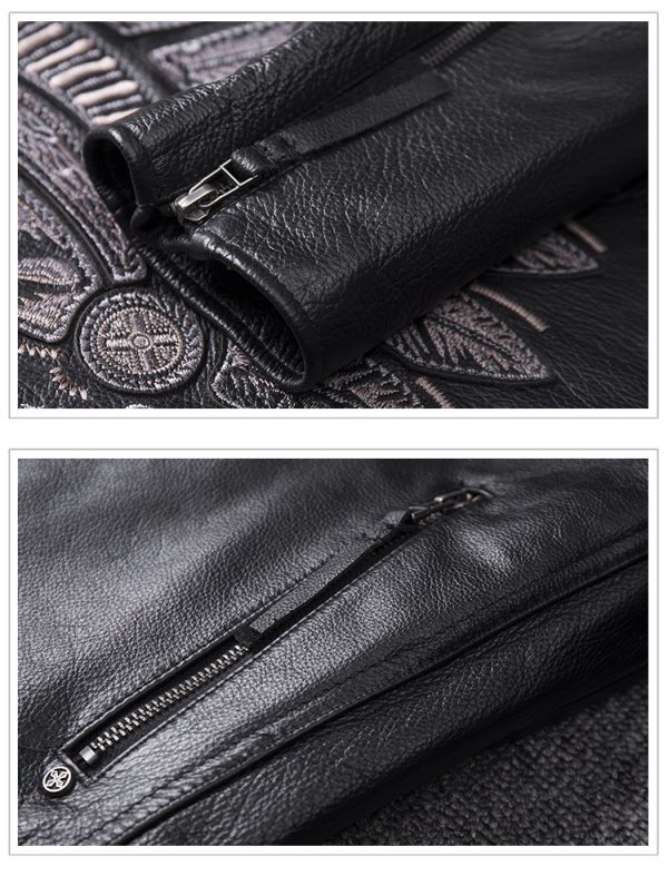 The "Sovereign" Leather Command Jacket by A1 Mode x Jayden Rose Black Premium - Image 10