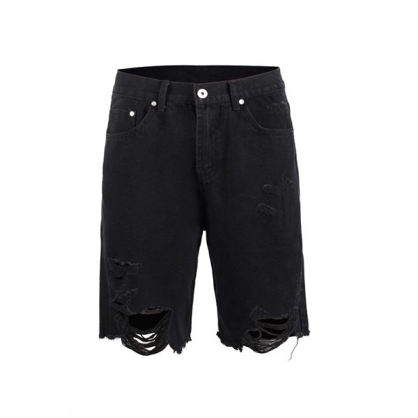 Loose Dad Denim Shorts Men - Image 2