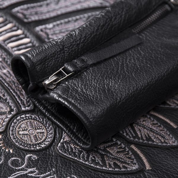 The "Sovereign" Leather Command Jacket by A1 Mode x Jayden Rose Black Premium - Image 6